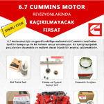 6.7 Cummins Motor Revizyonlarında Kaçırılmacak Fırsat